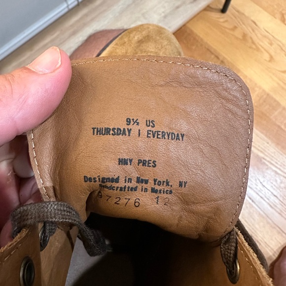 Thursday boots RARE Cognac WeatherSafe™ Suede President 9.5 - Picture 4 of 9